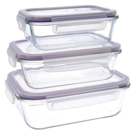 Lunchbox-Set Quid Frost (3 pcs) Durchsichtig Glas 3 Stücke von Quid, Lagerung von Lebensmitteln - Ref: S2700665, Preis: 15,37...