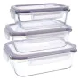 Set de Fiambreras Quid Frost (3 pcs) Transparente Vidrio 3 Piezas de Quid, Almacenamiento de alimentos - Ref: S2700665, Preci...