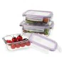 Set de Fiambreras Quid Frost (3 pcs) Transparente Vidrio 3 Piezas de Quid, Almacenamiento de alimentos - Ref: S2700665, Preci...