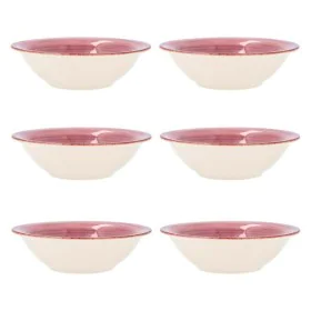 Bowl Quid Vita Pink Ceramic 6 Units (18 cm) by Quid, Bowls and large cups - Ref: S2701954, Price: 19,25 €, Discount: %