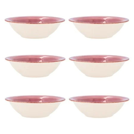 Bowl Quid Vita Pink Ceramic 6 Units (18 cm) by Quid, Bowls and large cups - Ref: S2701954, Price: 19,25 €, Discount: %