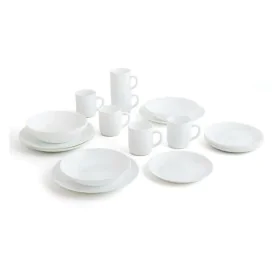 Assietes Luminarc Zelie Blanc verre (25 x 20 x 19 cm) (24 pcs) de Luminarc, Services complets - Réf : S2702143, Prix : 37,01 ...