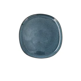 Prato de Jantar Bidasoa Ikonic Azul Cerâmica 20,2 x 19,7 x 1,3 cm (6 Unidades) (Pack 6x) de Bidasoa, Pratos e fontes - Ref: S...