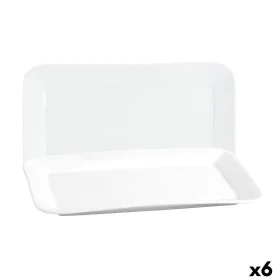 Serving Platter Quid Basic Rectangular Ceramic White (35,8 x 21 cm) (6 Units) by Quid, Plates and dishes - Ref: S2707581, Pri...