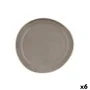 Piatto da pranzo Bidasoa Gio Irregolare Grigio Ceramica 20 cm (6 Unità) di Bidasoa, Piatti e teglie - Rif: S2710142, Prezzo: ...