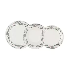 Conjunto de Louça Quid Festival Branco Cerâmica 18 Peças de Quid, Louças combinadas - Ref: S2710600, Preço: 23,85 €, Desconto: %