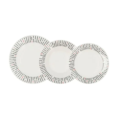 Set di Stoviglie Quid Festival Bianco Ceramica 18 Pezzi di Quid, Servizi combinati - Rif: S2710600, Prezzo: 23,85 €, Sconto: %