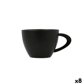 Kop Bidasoa Fosil Preto Cerâmica Alumina 220 ml (8 Unidades) de Bidasoa, Canecas - Ref: S2711612, Preço: 18,15 €, Desconto: %