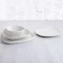 Piatto da pranzo Bidasoa Fosil Bianco Ceramica Quadrato 21,1 x 20,3 x 2,3 cm (9 Unità) di Bidasoa, Piatti e teglie - Rif: S27...