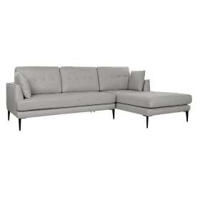 Chaise Longue DKD Home Decor Grau Polyester Metall (240 x 160 x 85 cm) von DKD Home Decor, Stühle - Ref: S3022903, Preis: 712...