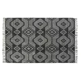 Teppich DKD Home Decor Weiß Schwarz Baumwolle (120 x 180 x 1 cm) von DKD Home Decor, Teppiche - Ref: S3027188, Preis: 52,16 €...