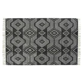 Carpet DKD Home Decor White Black Cotton (200 x 290 x 1 cm) by DKD Home Decor, Area Rugs - Ref: S3027190, Price: 144,69 €, Di...