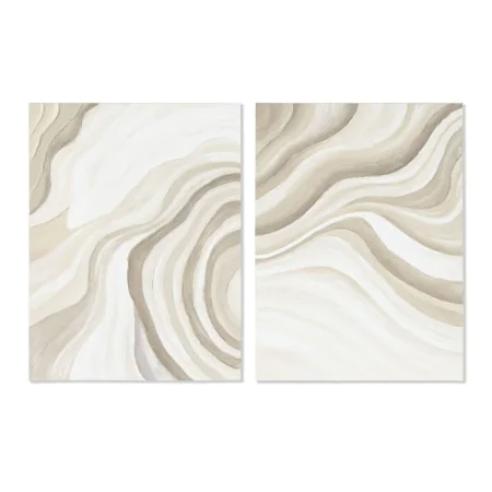 Painting Home ESPRIT Abstract Modern 90 x 3,7 x 120 cm (2 Units) by Home ESPRIT, Prints on Canvas - Ref: S3053463, Price: 176...