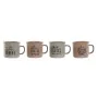 Ensemble de 4 mugs Home ESPRIT Bleu Rose Grès 285 ml 9 x 7 x 8 cm de Home ESPRIT, Tasses - Réf : S3053974, Prix : 13,94 €, Re...