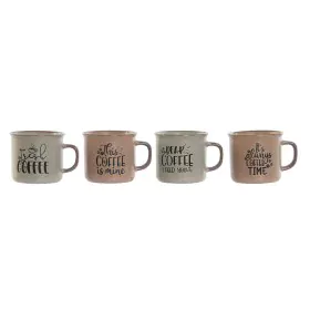 4 Piece Mug Set Home ESPRIT Blue Pink Stoneware 285 ml 9 x 7 x 8 cm by Home ESPRIT, Cups - Ref: S3053974, Price: 13,94 €, Dis...