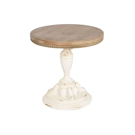 Table d'appoint Home ESPRIT Blanc Naturel Sapin 55 x 55 x 57 cm de Home ESPRIT, Tables de service - Réf : S3054087, Prix : 83...