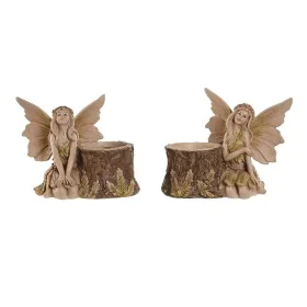 Figurine Décorative Home ESPRIT Marron Fée 18 x 10 x 15 cm (2 Unités) de Home ESPRIT, Objets de décoration - Réf : S3054356, ...