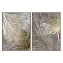 Cadre Home ESPRIT Tropical Feuille d'une plante 75 x 4 x 100 cm (2 Unités) de Home ESPRIT, Impressions sur toile - Réf : S305...