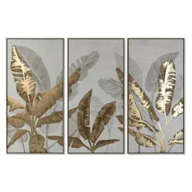 Conjunto de 3 quadros Home ESPRIT Palmeiras Tropical 180 x 4 x 120 cm (3 Peças) de Home ESPRIT, Impressões sobre tela - Ref: ...