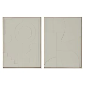 Painting Home ESPRIT Abstract Scandinavian 75 x 4 x 100 cm (2 Units) by Home ESPRIT, Prints on Canvas - Ref: S3054787, Price:...