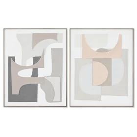 Painting Home ESPRIT Abstract Urban 82,3 x 4,5 x 102 cm (2 Units) by Home ESPRIT, Prints on Canvas - Ref: S3056011, Price: 19...