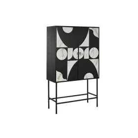 Armário Home ESPRIT Branco Preto Metal Abeto 100 x 40 x 170 cm de Home ESPRIT, Armários e aparadores - Ref: S3058321, Preço: ...