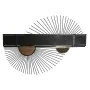 Shelves Home ESPRIT Black Natural Metal MDF Wood 70 x 12 x 51 cm Wall by Home ESPRIT, Standing Shelf Units - Ref: S3058375, P...