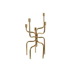 Candelabro Home ESPRIT Dorado Metal 25 x 25 x 51 cm de Home ESPRIT, Candelabros y portavelas - Ref: S3058376, Precio: 30,01 €...