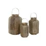 Set de Portavelas Home ESPRIT Dorado Metal 25 x 25 x 40 cm de Home ESPRIT, Candelabros y portavelas - Ref: S3058404, Precio: ...