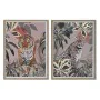 Painting Home ESPRIT Red Green Colonial Golden Jungle 45 x 2,5 x 60 cm (2 Units) by Home ESPRIT, Prints on Canvas - Ref: S305...