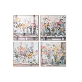 Painting Home ESPRIT Shabby Chic 80 x 3,5 x 80 cm (4 Units) by Home ESPRIT, Prints on Canvas - Ref: S3058563, Price: 116,17 €...