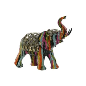 Figurine Décorative Home ESPRIT Multicouleur Résine Eléphant 21,5 x 8,5 x 19,5 cm de Home ESPRIT, Objets de décoration - Réf ...