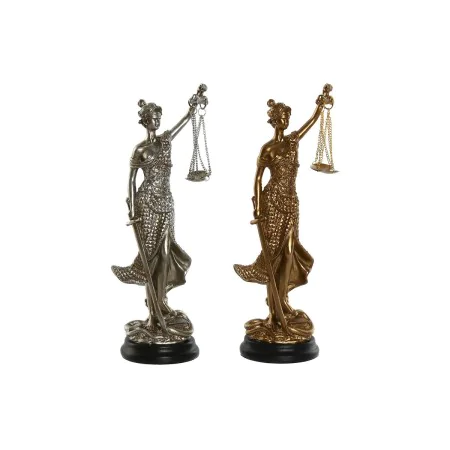 Decorative Figure Home ESPRIT Golden Silver Resin 8,5 x 7,5 x 25 cm (2 Units) by Home ESPRIT, Ornaments - Ref: S3058589, Pric...