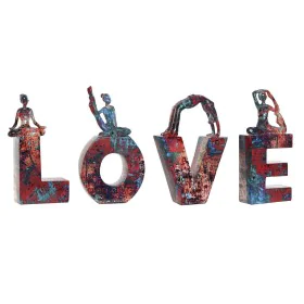 Decorative Figure Home ESPRIT LOVE Multicolour Resin Yoga 12,5 x 5 x 22 cm (4 Pieces) by Home ESPRIT, Ornaments - Ref: S30585...