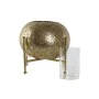 Kerzenschale Home ESPRIT Gold Metall Kristall 24 x 24 x 20 cm von Home ESPRIT, Kerzenständer und Kerzenhalter - Ref: S3058608...