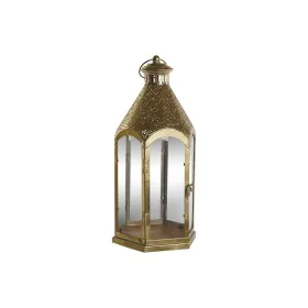 Castiçais Home ESPRIT Dourado Metal Cristal 23 x 23 x 48 cm de Home ESPRIT, Candelabros e suportes para velas - Ref: S3058612...