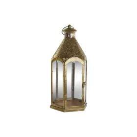 Castiçais Home ESPRIT Dourado Metal Cristal 23 x 23 x 48 cm de Home ESPRIT, Candelabros e suportes para velas - Ref: S3058612...