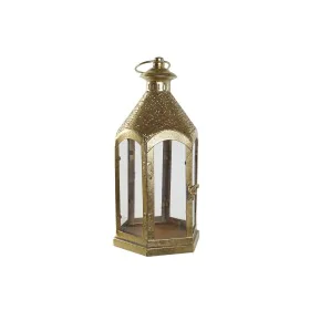 Castiçais Home ESPRIT Dourado Metal Cristal 18 x 18 x 35,5 cm de Home ESPRIT, Candelabros e suportes para velas - Ref: S30586...