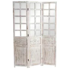 Biombo Home ESPRIT Blanco Abeto Espejo 120 x 3 x 180 cm de Home ESPRIT, Biombos - Ref: S3058637, Precio: 148,79 €, Descuento: %