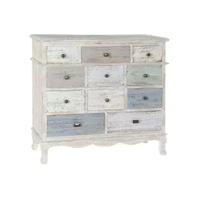 Chest of drawers Home ESPRIT Blue White Light grey Cottage 94 x 35 x 87 cm by Home ESPRIT, Chest of Drawers - Ref: S3058641, ...