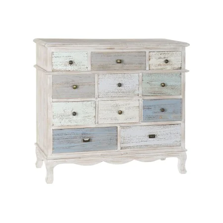 Chest of drawers Home ESPRIT Blue White Light grey Cottage 94 x 35 x 87 cm by Home ESPRIT, Chest of Drawers - Ref: S3058641, ...