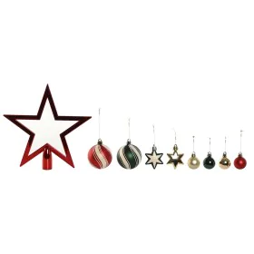 Christmas Baubles Home ESPRIT Red Green Polyethylene 21 x 6,5 x 27 cm (53 Pieces) by Home ESPRIT, Christmas - Ref: S3058669, ...