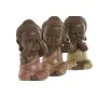 Decorative Figure Home ESPRIT Orange Coral Lime Resin Buddha Oriental 5,5 x 5 x 10,5 cm (3 Units) by Home ESPRIT, Ornaments -...