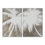 Painting Home ESPRIT White Beige Palms Mediterranean 83 x 4 x 123 cm (2 Units) by Home ESPRIT, Prints on Canvas - Ref: S30587...