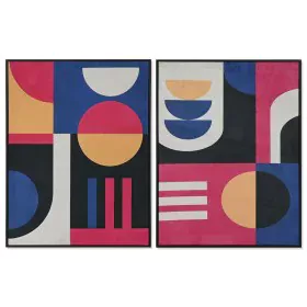 Cuadro Home ESPRIT Azul Negro Moderno Urbano 63 x 3 x 83 cm (2 Unidades) de Home ESPRIT, Impresiones sobre lienzo - Ref: S305...