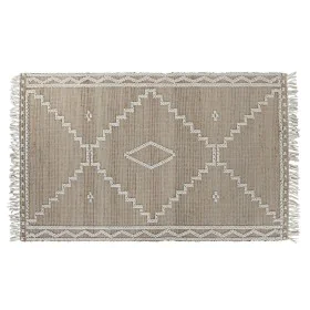 Alfombra Home ESPRIT Blanco Natural Boho 160 x 230 x 1 cm de Home ESPRIT, Alfombras - Ref: S3058817, Precio: 204,09 €, Descue...