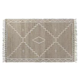 Alfombra Home ESPRIT Blanco Natural Boho 160 x 230 x 1 cm de Home ESPRIT, Alfombras - Ref: S3058817, Precio: 204,09 €, Descue...