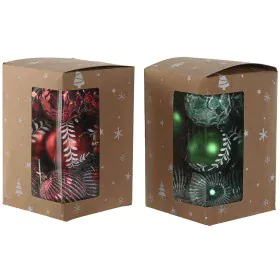 Boules de Noël Home ESPRIT Rouge Vert PVC 16 x 16 x 24 cm (2 Unités) de Home ESPRIT, Noël - Réf : S3058867, Prix : 16,89 €, R...