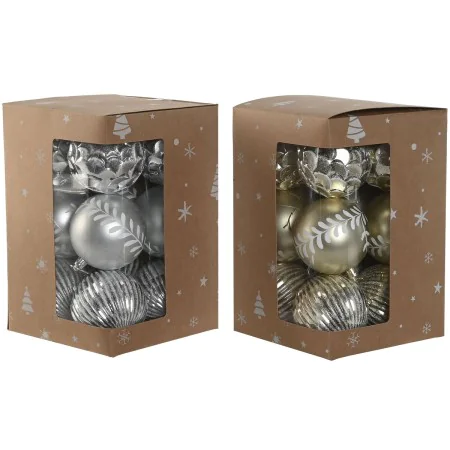 Christmas Baubles Home ESPRIT Golden Silver PVC 16 x 16 x 24 cm (2 Units) by Home ESPRIT, Christmas - Ref: S3058868, Price: 1...