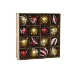 Bolas de Natal Home ESPRIT Vermelho Dourado PVC 25 x 6 x 25 cm (16 Peças) de Home ESPRIT, Natal - Ref: S3058869, Preço: 7,34 ...